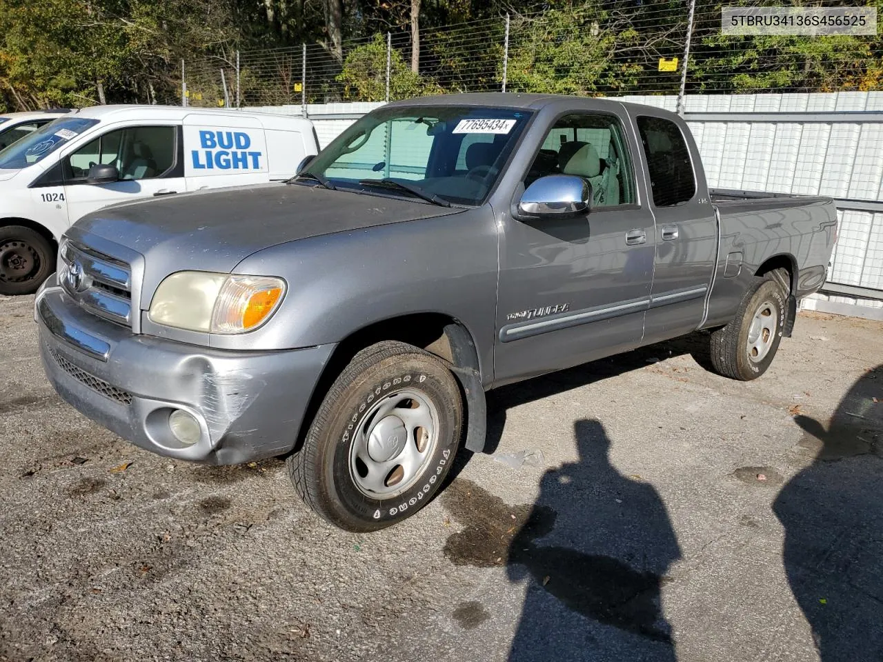 2006 Toyota Tundra Access Cab Sr5 VIN: 5TBRU34136S456525 Lot: 77695434