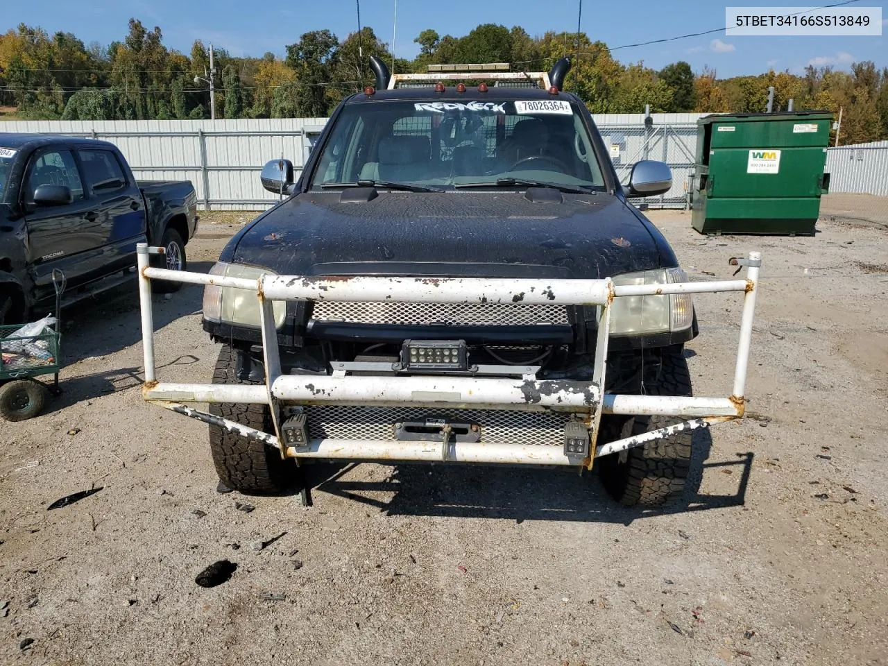 2006 Toyota Tundra Double Cab Sr5 VIN: 5TBET34166S513849 Lot: 78026364