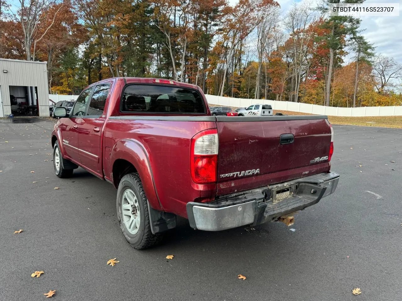 2006 Toyota Tundra Double Cab Sr5 VIN: 5TBDT44116S523707 Lot: 78156324