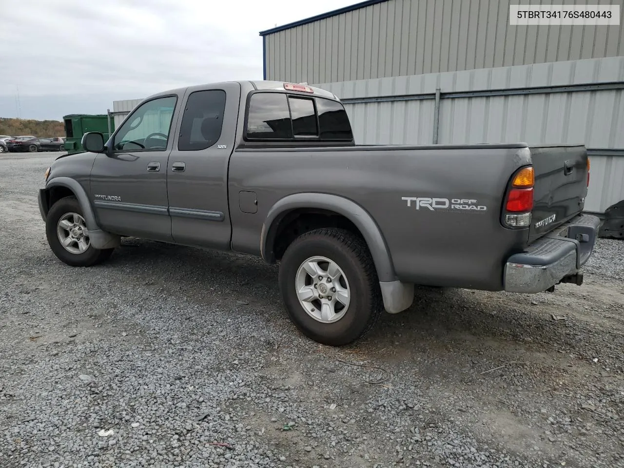 2006 Toyota Tundra Access Cab Sr5 VIN: 5TBRT34176S480443 Lot: 78205304