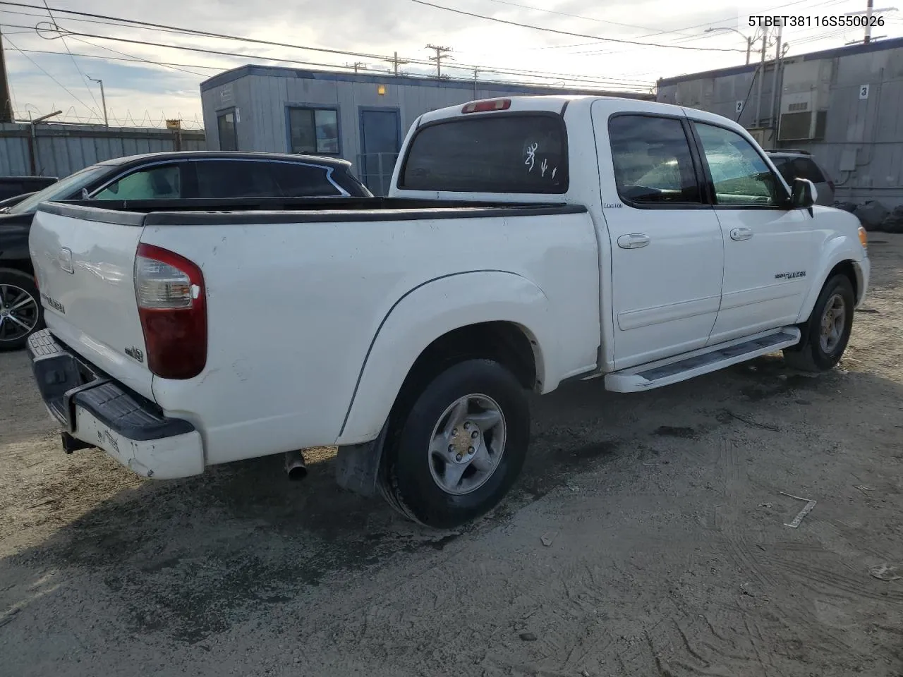 2006 Toyota Tundra Double Cab Limited VIN: 5TBET38116S550026 Lot: 78312684