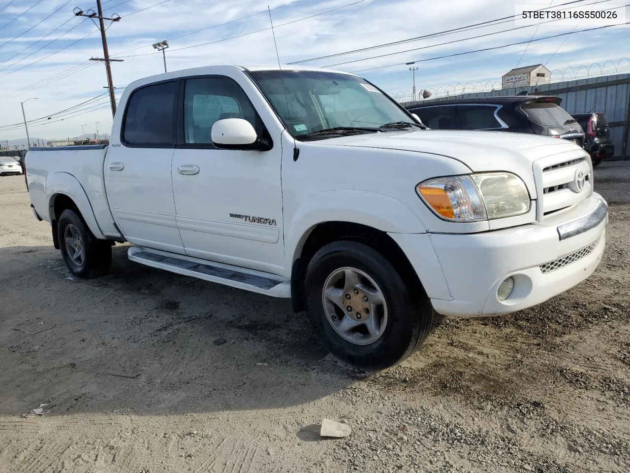 2006 Toyota Tundra Double Cab Limited VIN: 5TBET38116S550026 Lot: 78312684