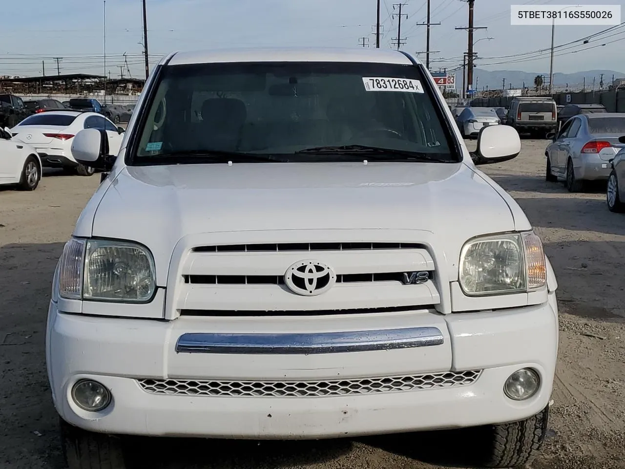 2006 Toyota Tundra Double Cab Limited VIN: 5TBET38116S550026 Lot: 78312684