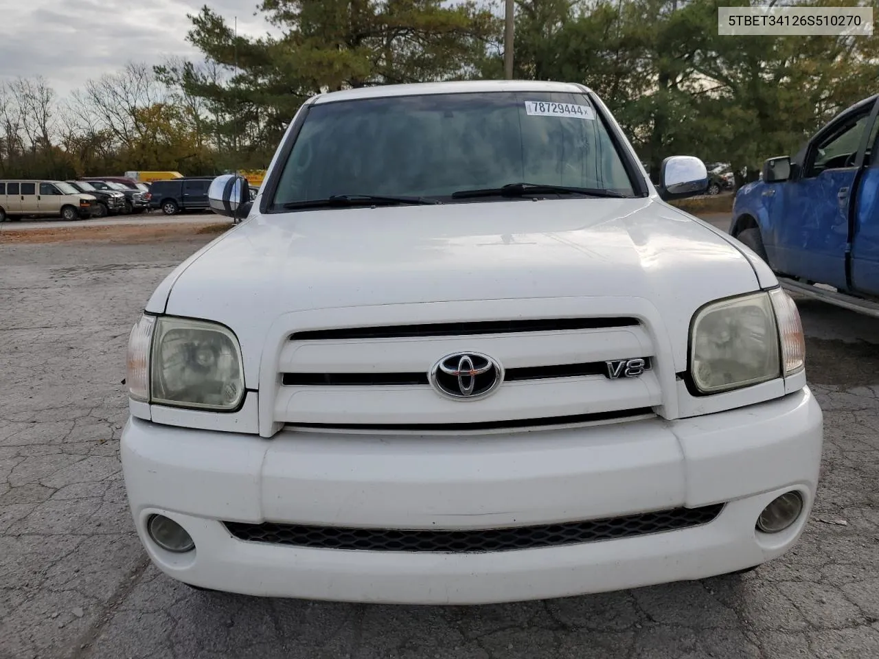 2006 Toyota Tundra Double Cab Sr5 VIN: 5TBET34126S510270 Lot: 78729444