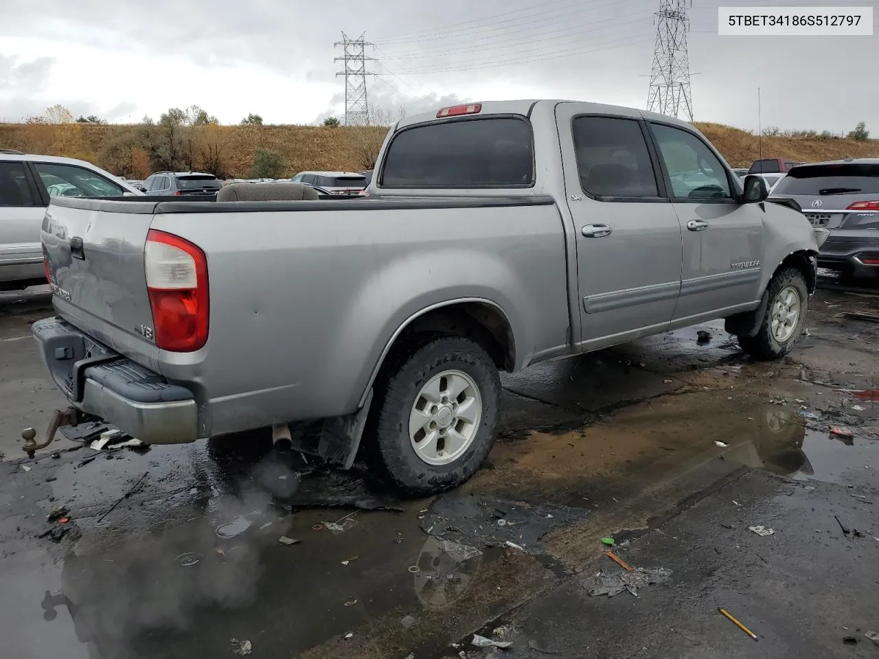 2006 Toyota Tundra Double Cab Sr5 VIN: 5TBET34186S512797 Lot: 78747284