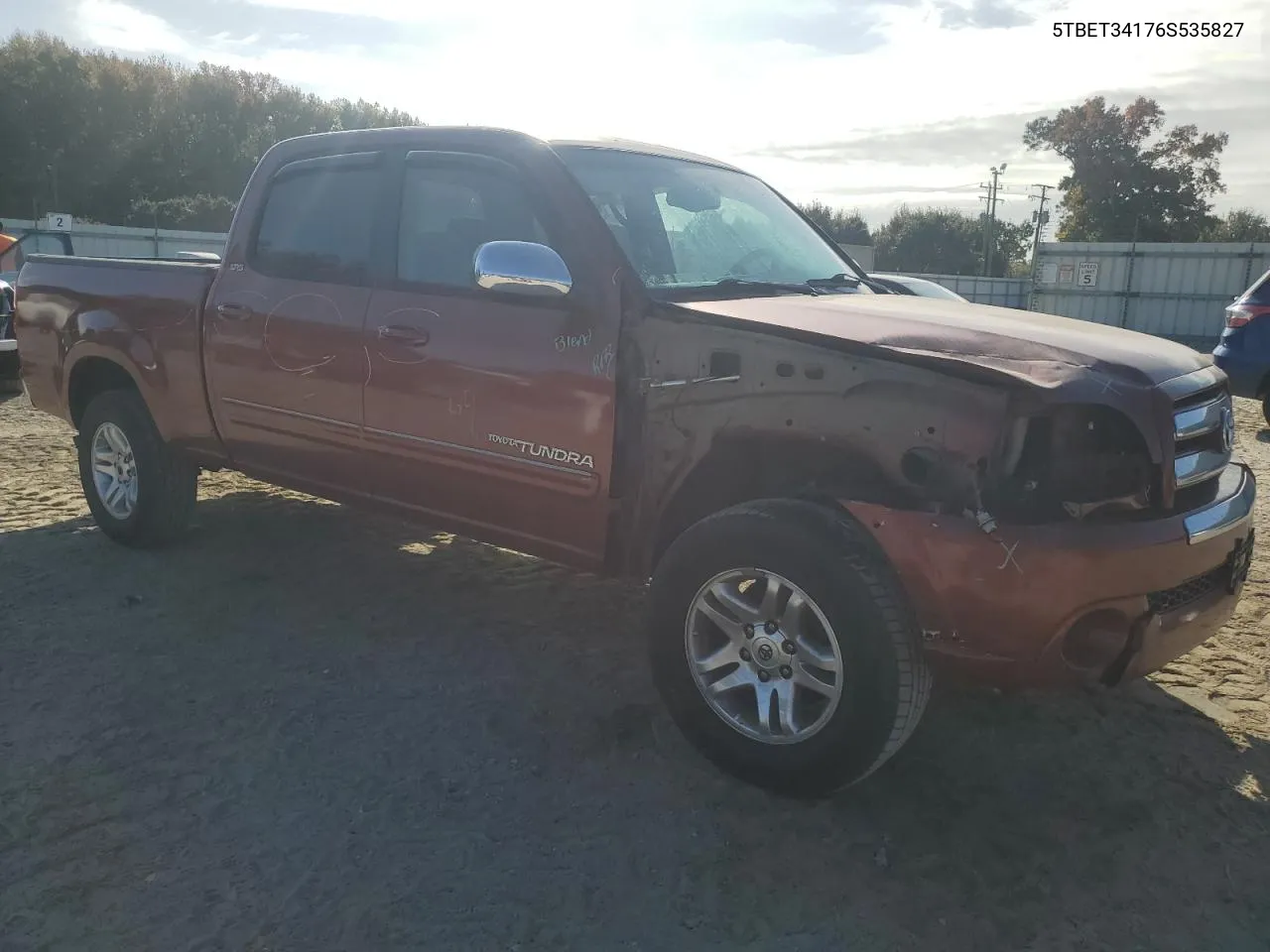 2006 Toyota Tundra Double Cab Sr5 VIN: 5TBET34176S535827 Lot: 78803944