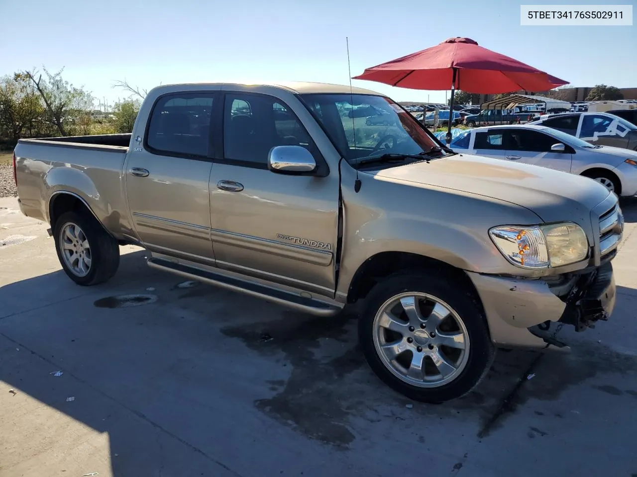 2006 Toyota Tundra Double Cab Sr5 VIN: 5TBET34176S502911 Lot: 78862264