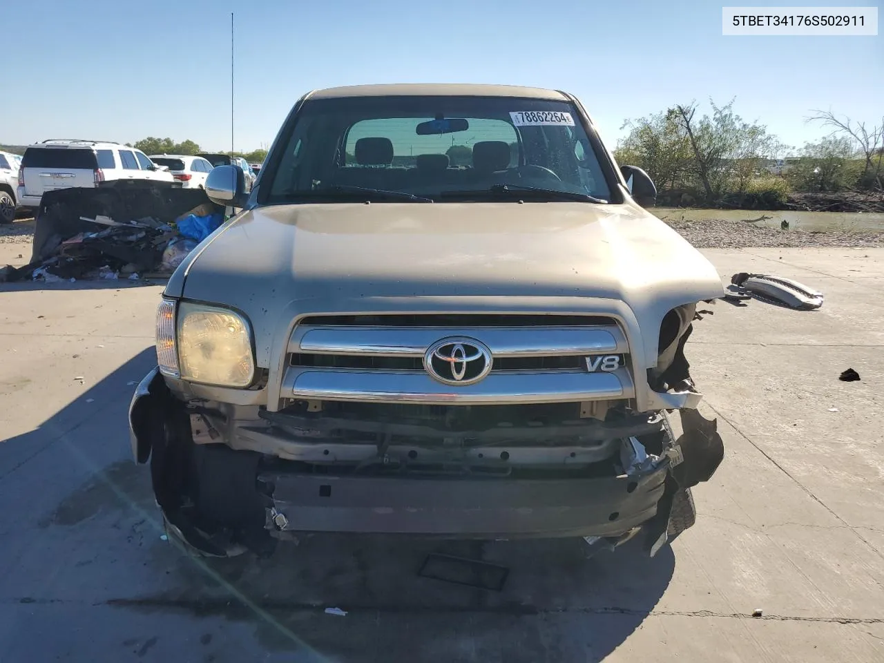 2006 Toyota Tundra Double Cab Sr5 VIN: 5TBET34176S502911 Lot: 78862264