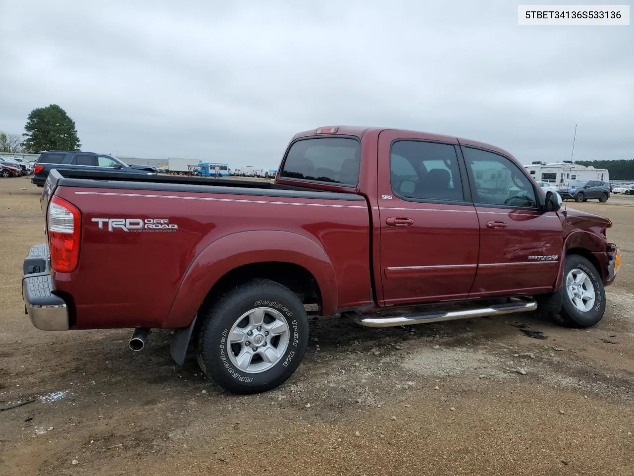 2006 Toyota Tundra Double Cab Sr5 VIN: 5TBET34136S533136 Lot: 78936334