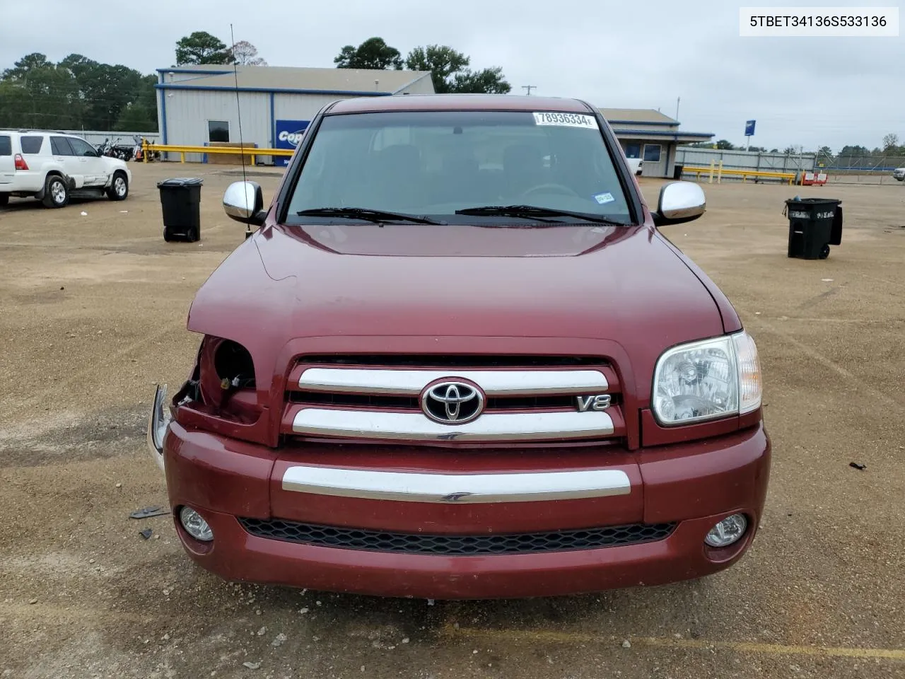 2006 Toyota Tundra Double Cab Sr5 VIN: 5TBET34136S533136 Lot: 78936334