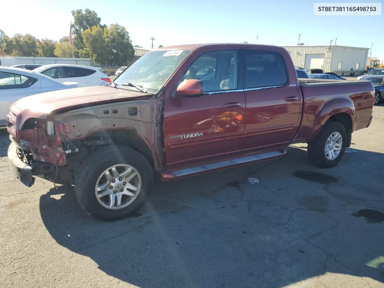 2006 Toyota Tundra Double Cab Limited VIN: 5TBET38116S498753 Lot: 78942844