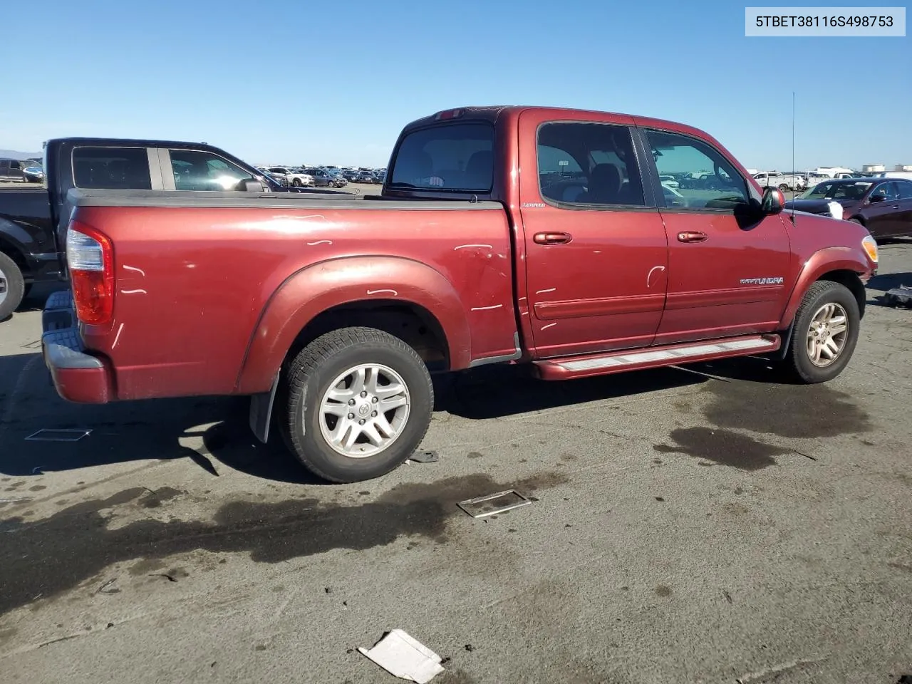 2006 Toyota Tundra Double Cab Limited VIN: 5TBET38116S498753 Lot: 78942844