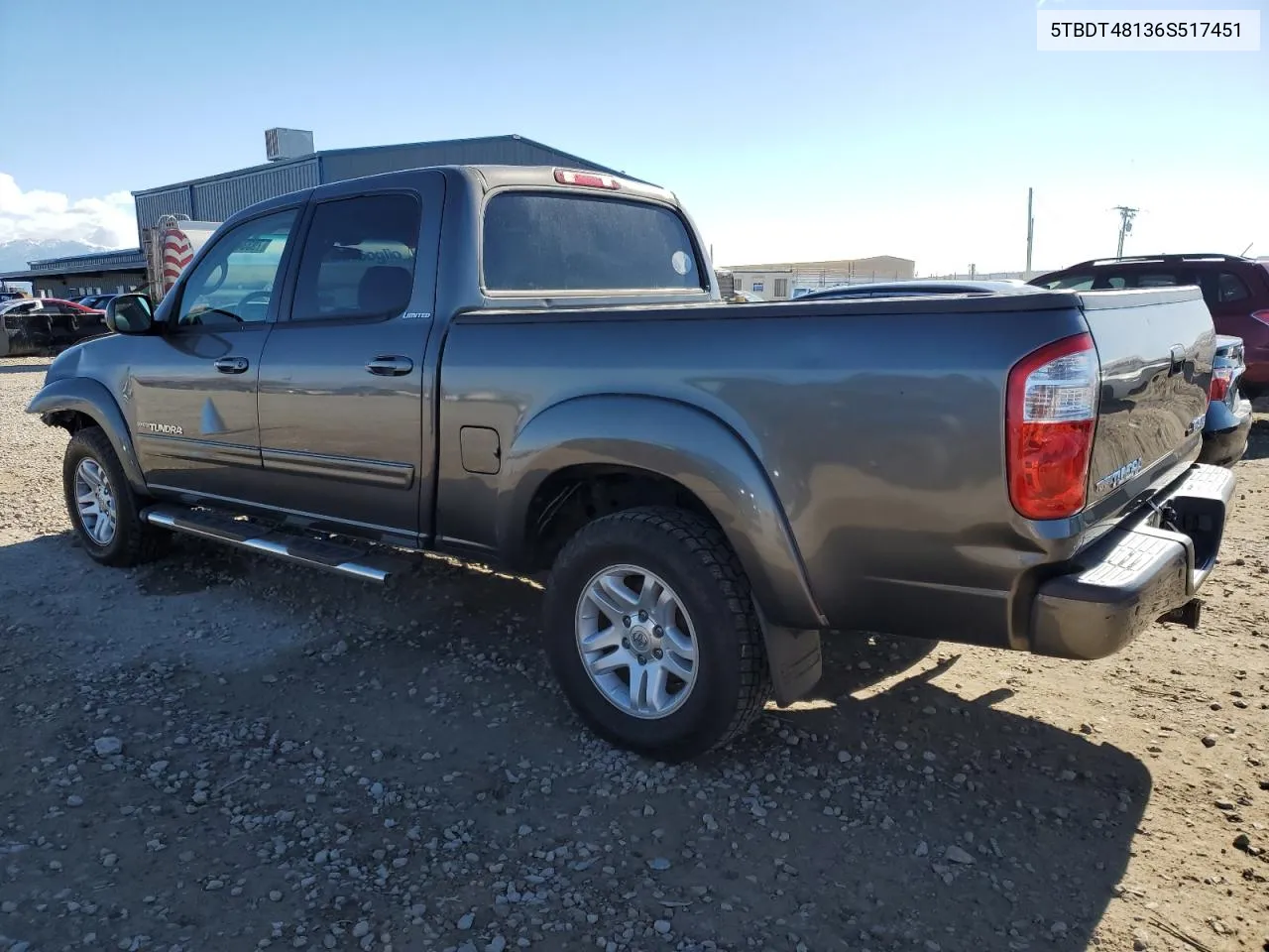 2006 Toyota Tundra Double Cab Limited VIN: 5TBDT48136S517451 Lot: 79334554