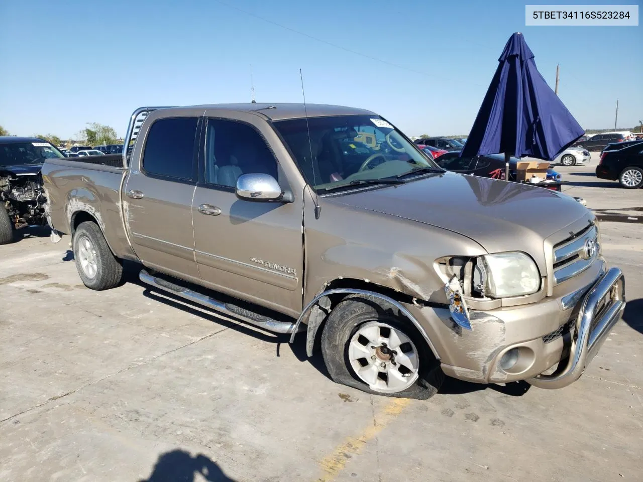 2006 Toyota Tundra Double Cab Sr5 VIN: 5TBET34116S523284 Lot: 79357694