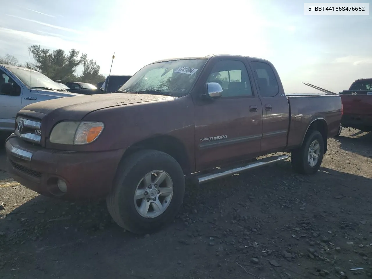 2006 Toyota Tundra Access Cab Sr5 VIN: 5TBBT44186S476652 Lot: 79423884