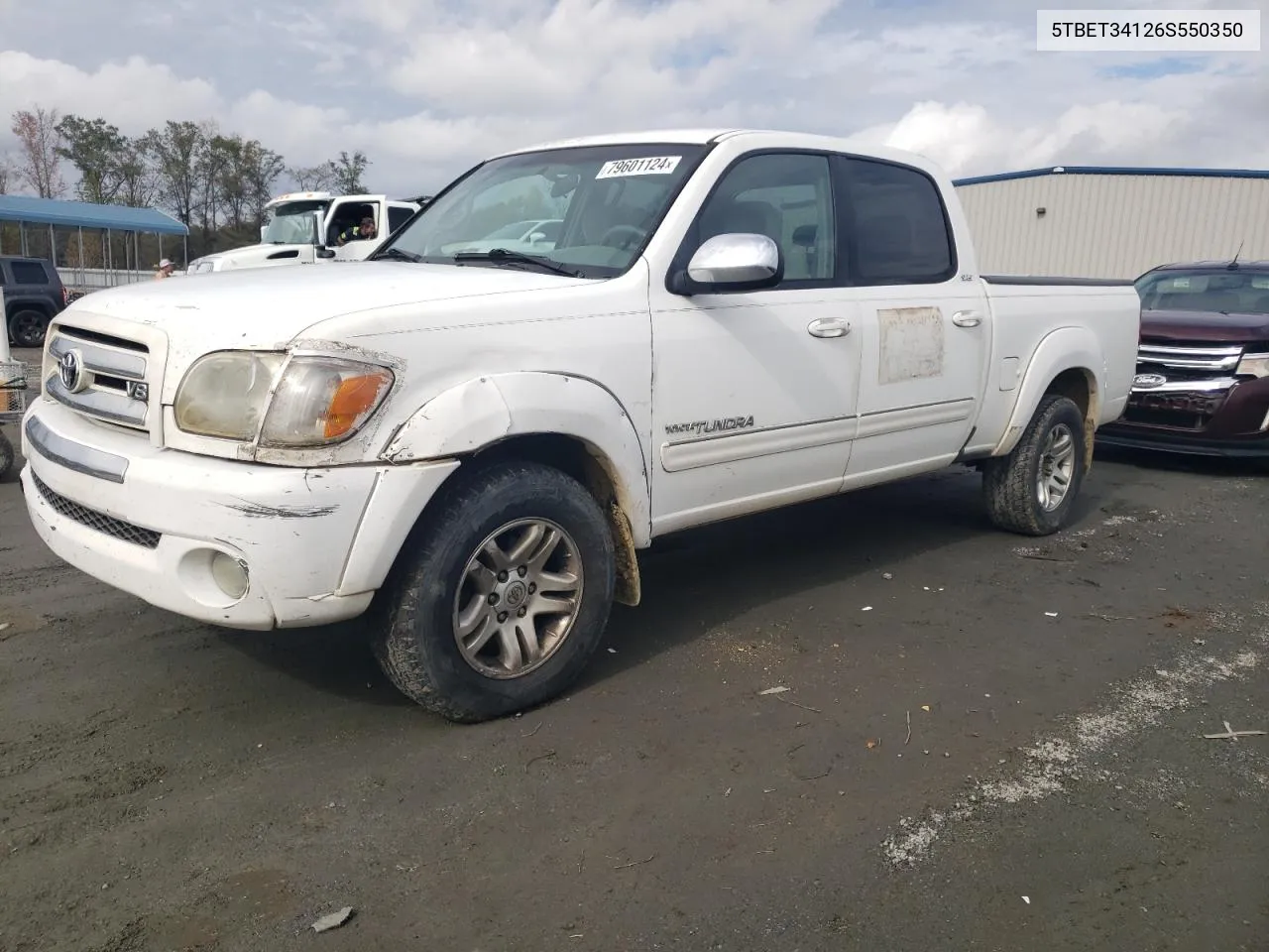 2006 Toyota Tundra Double Cab Sr5 VIN: 5TBET34126S550350 Lot: 79601124