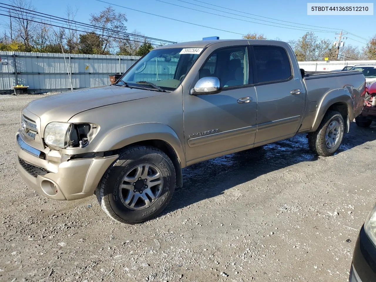 5TBDT44136S512210 2006 Toyota Tundra Double Cab Sr5