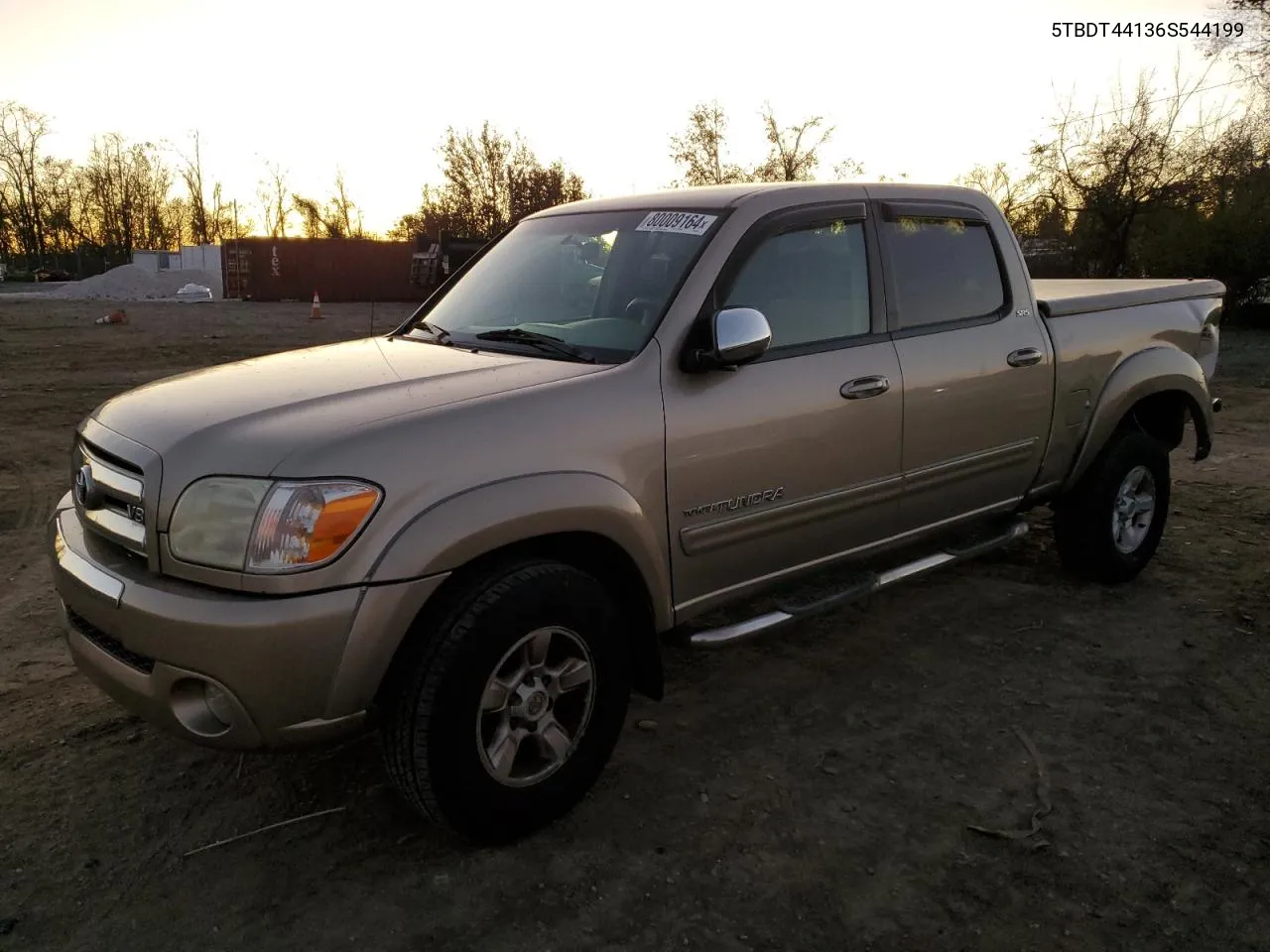 2006 Toyota Tundra Double Cab Sr5 VIN: 5TBDT44136S544199 Lot: 80009164