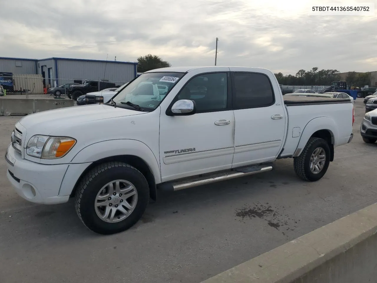 2006 Toyota Tundra Double Cab Sr5 VIN: 5TBDT44136S540752 Lot: 80086064