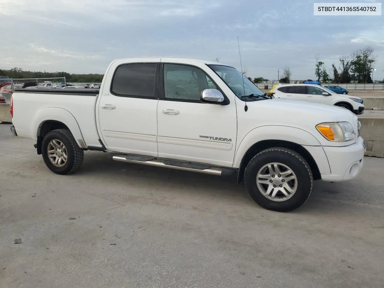 2006 Toyota Tundra Double Cab Sr5 VIN: 5TBDT44136S540752 Lot: 80086064