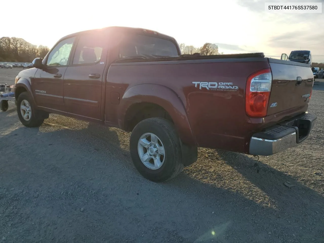 2006 Toyota Tundra Double Cab Sr5 VIN: 5TBDT44176S537580 Lot: 80305794