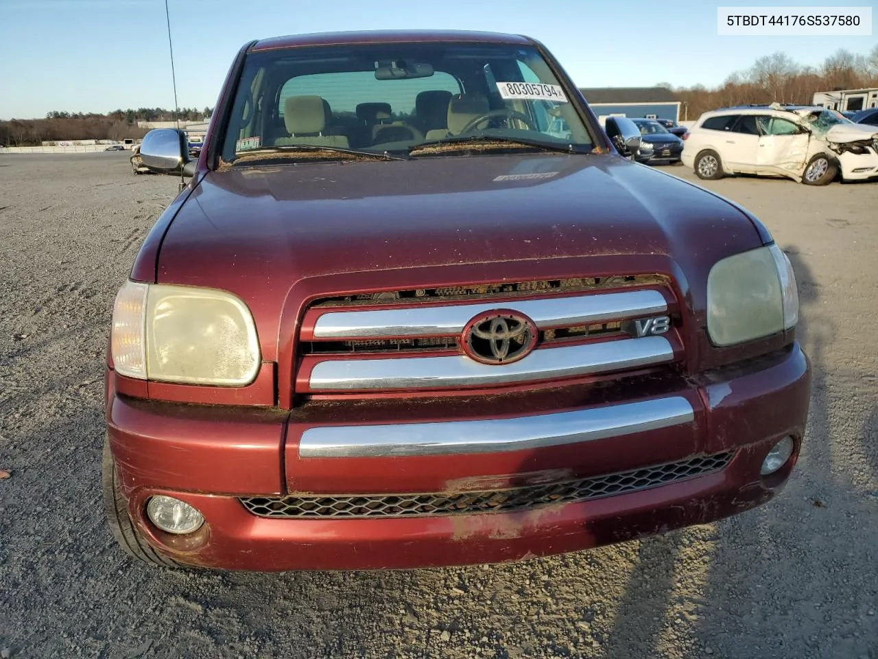 2006 Toyota Tundra Double Cab Sr5 VIN: 5TBDT44176S537580 Lot: 80305794