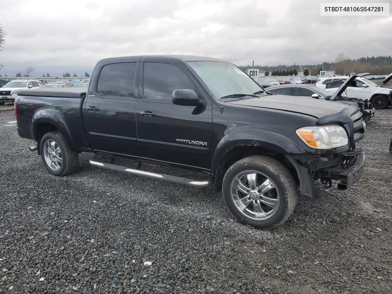 2006 Toyota Tundra Double Cab Limited VIN: 5TBDT48106S547281 Lot: 80320254