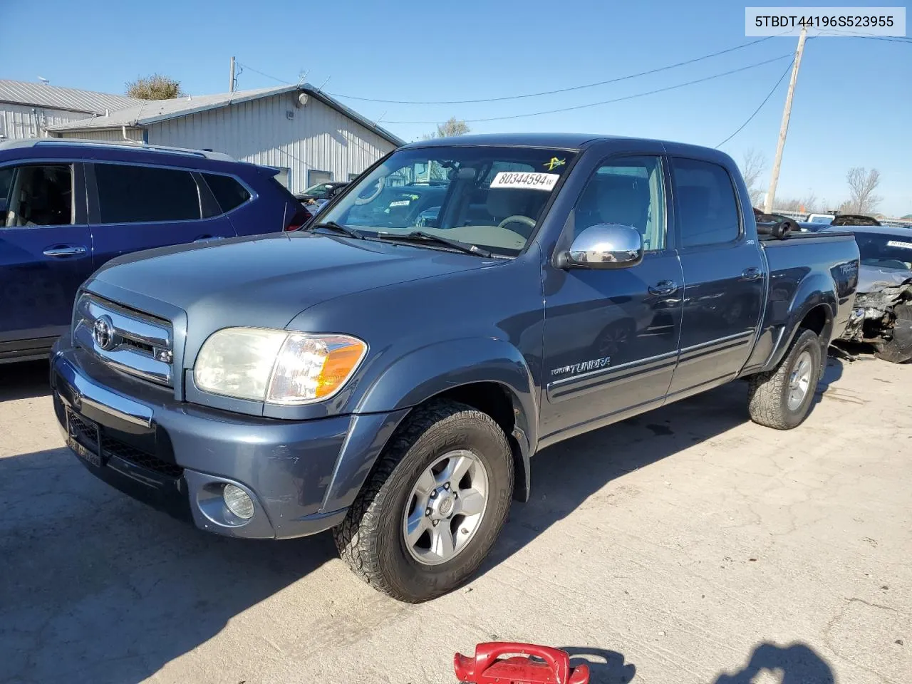 2006 Toyota Tundra Double Cab Sr5 VIN: 5TBDT44196S523955 Lot: 80344594