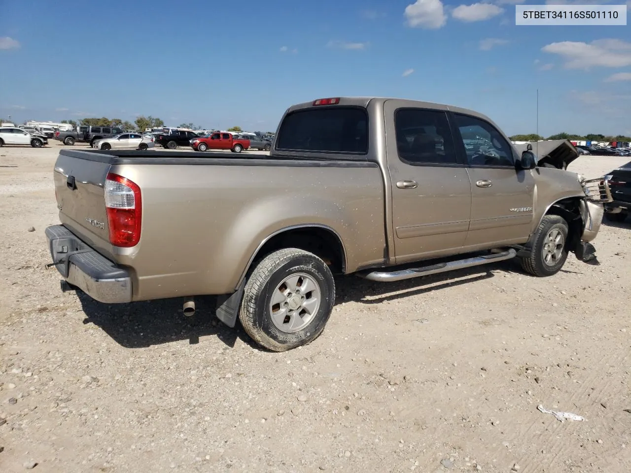 2006 Toyota Tundra Double Cab Sr5 VIN: 5TBET34116S501110 Lot: 80624184