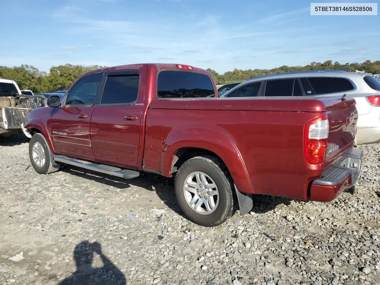 2006 Toyota Tundra Double Cab Limited VIN: 5TBET38146S528506 Lot: 80922134