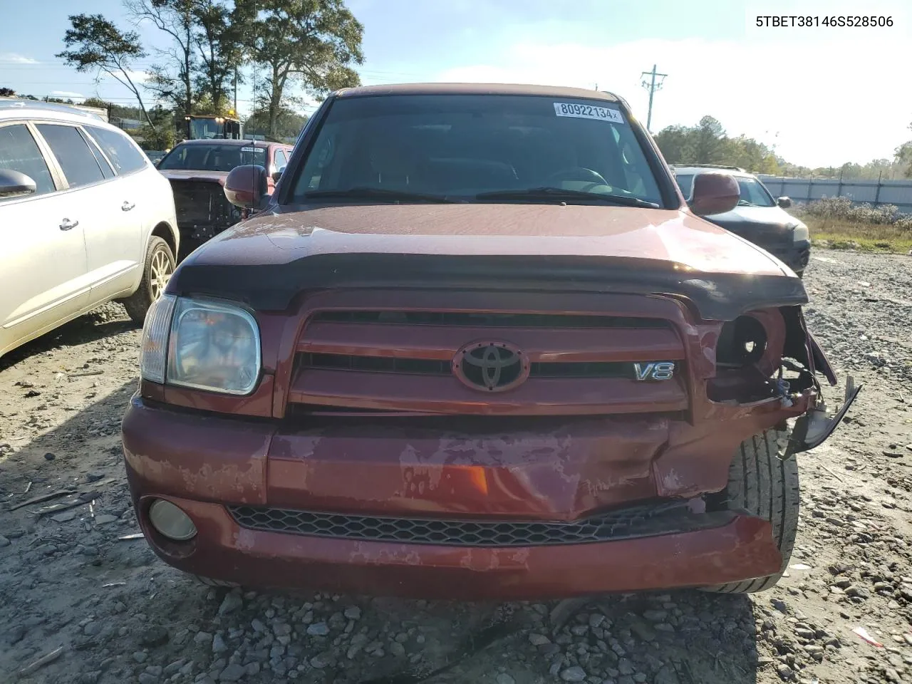 2006 Toyota Tundra Double Cab Limited VIN: 5TBET38146S528506 Lot: 80922134