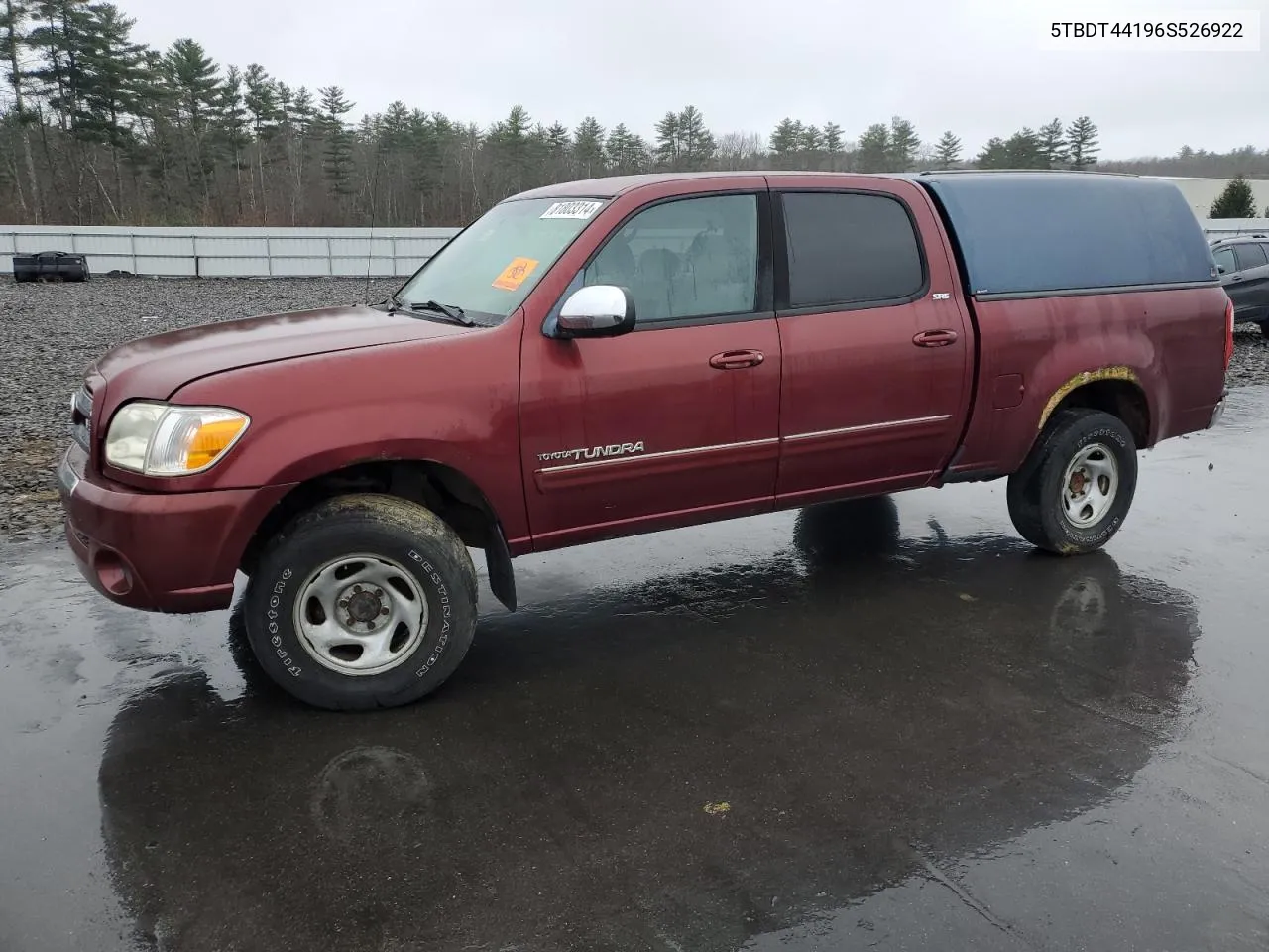 2006 Toyota Tundra Double Cab Sr5 VIN: 5TBDT44196S526922 Lot: 81803314