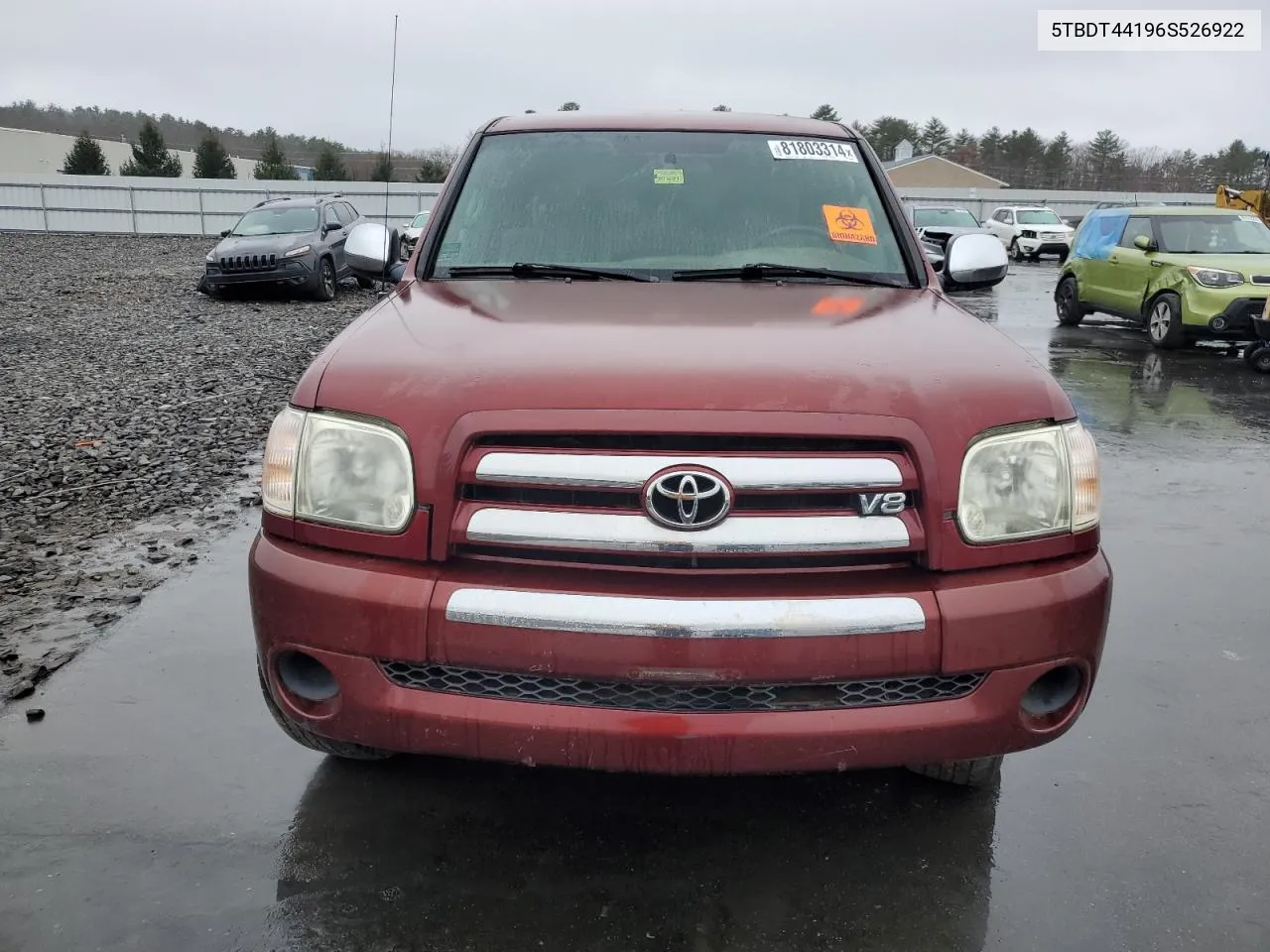 2006 Toyota Tundra Double Cab Sr5 VIN: 5TBDT44196S526922 Lot: 81803314