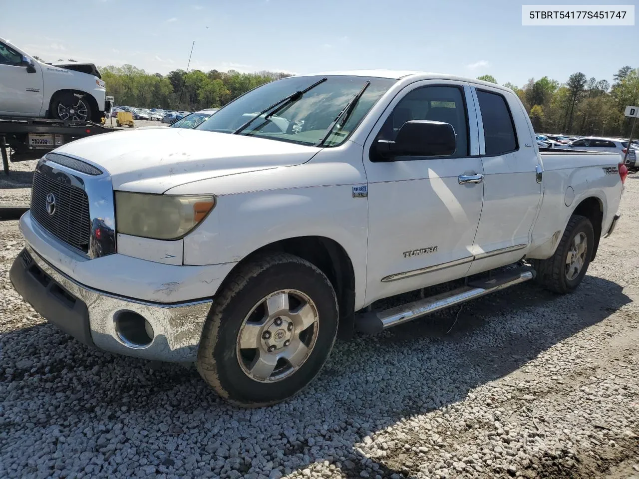 2007 Toyota Tundra Double Cab Sr5 VIN: 5TBRT54177S451747 Lot: 48743344