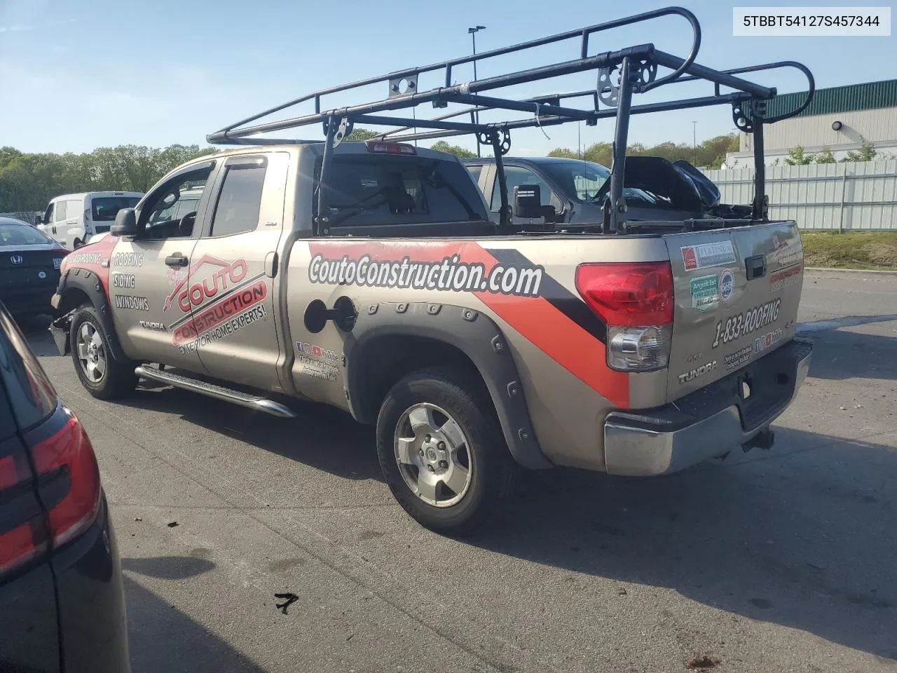 2007 Toyota Tundra Double Cab Sr5 VIN: 5TBBT54127S457344 Lot: 52348044