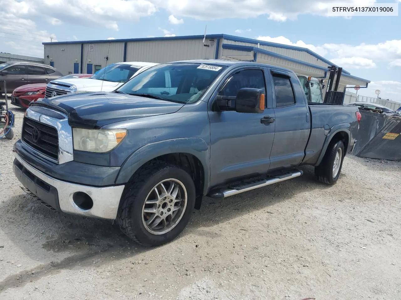 2007 Toyota Tundra Double Cab Sr5 VIN: 5TFRV54137X019006 Lot: 52516884