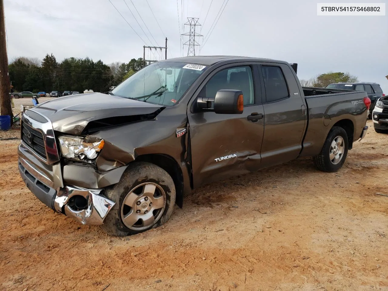 2007 Toyota Tundra Double Cab Sr5 VIN: 5TBRV54157S468802 Lot: 52702824