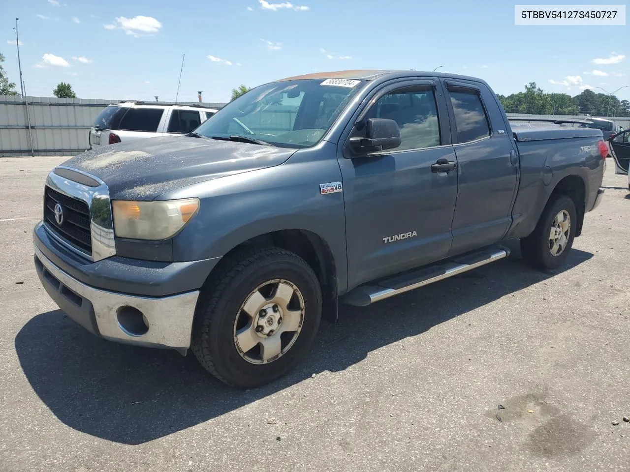 2007 Toyota Tundra Double Cab Sr5 VIN: 5TBBV54127S450727 Lot: 56830704