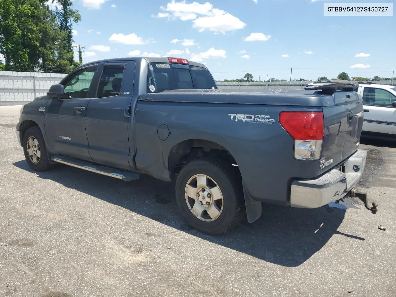 2007 Toyota Tundra Double Cab Sr5 VIN: 5TBBV54127S450727 Lot: 56830704