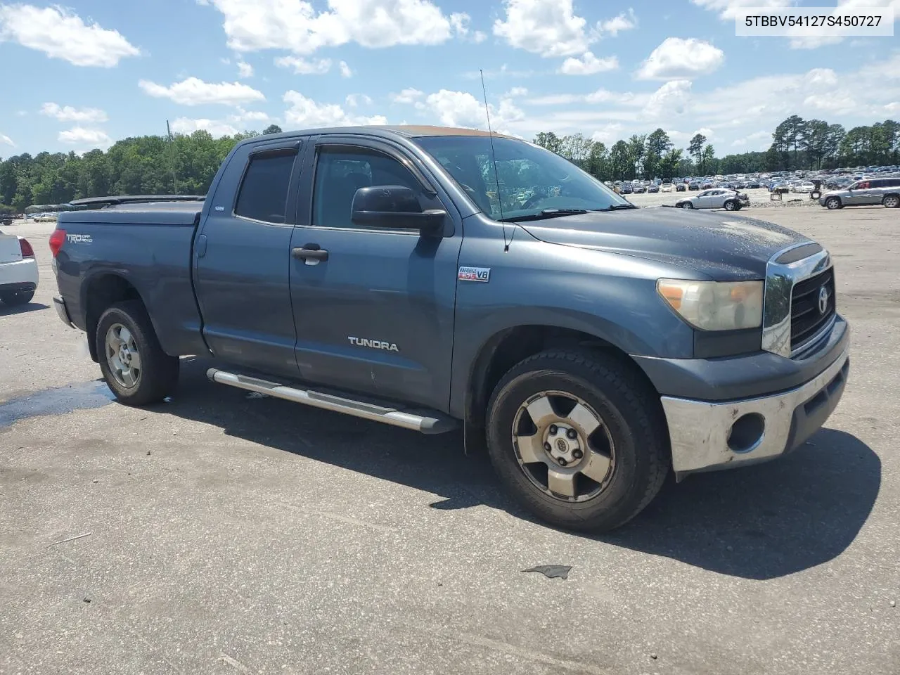 2007 Toyota Tundra Double Cab Sr5 VIN: 5TBBV54127S450727 Lot: 56830704