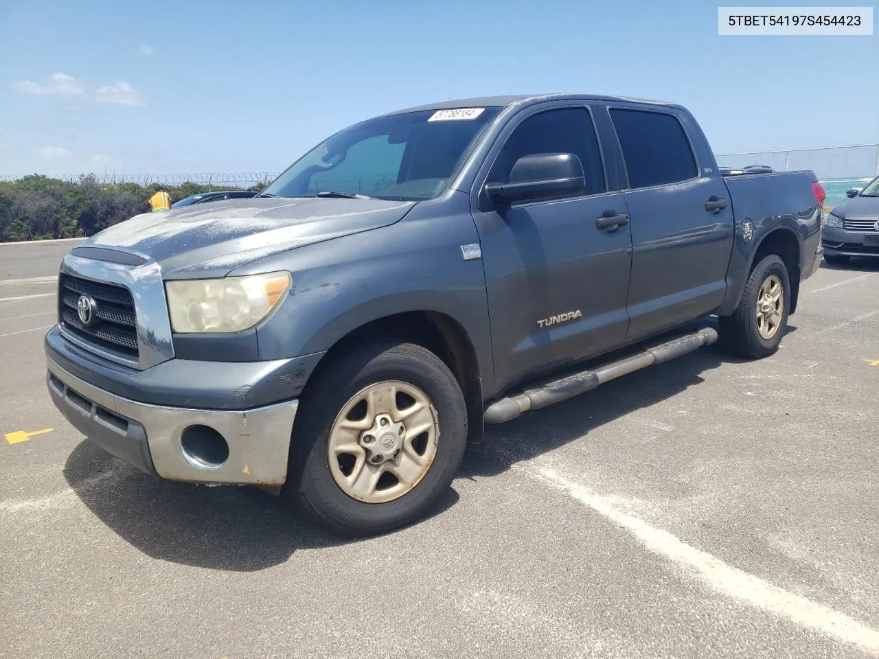 2007 Toyota Tundra Crewmax Sr5 VIN: 5TBET54197S454423 Lot: 57788184