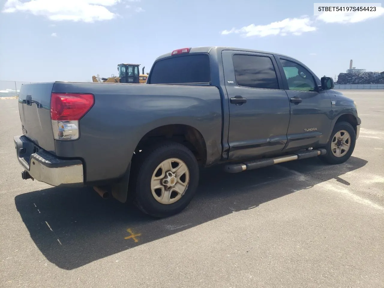 2007 Toyota Tundra Crewmax Sr5 VIN: 5TBET54197S454423 Lot: 57788184