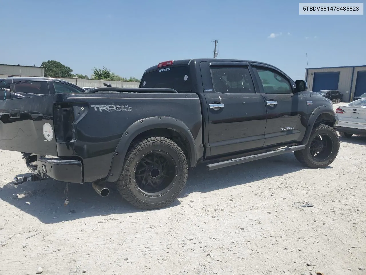 2007 Toyota Tundra Crewmax Limited VIN: 5TBDV58147S485823 Lot: 61903554