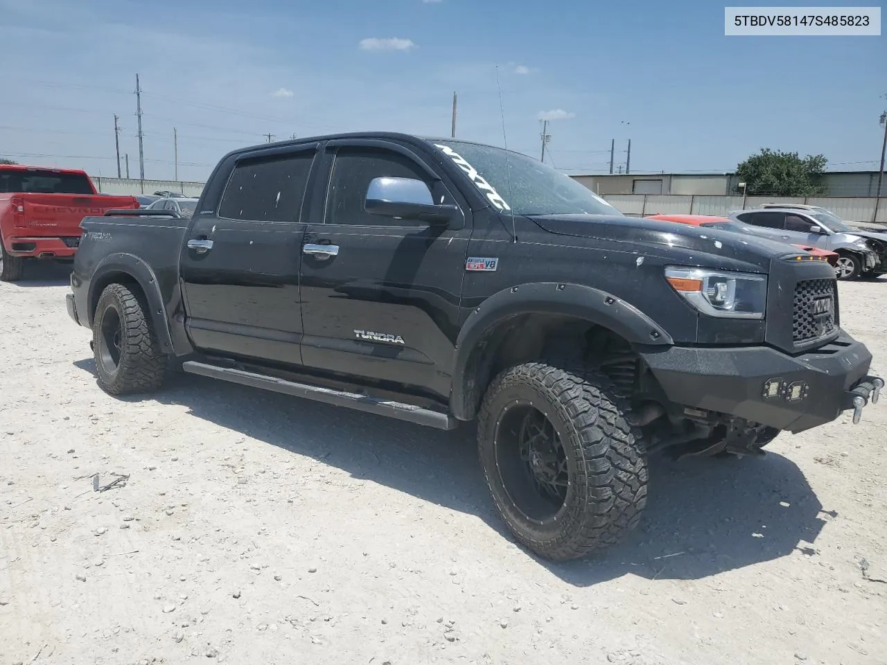 2007 Toyota Tundra Crewmax Limited VIN: 5TBDV58147S485823 Lot: 61903554