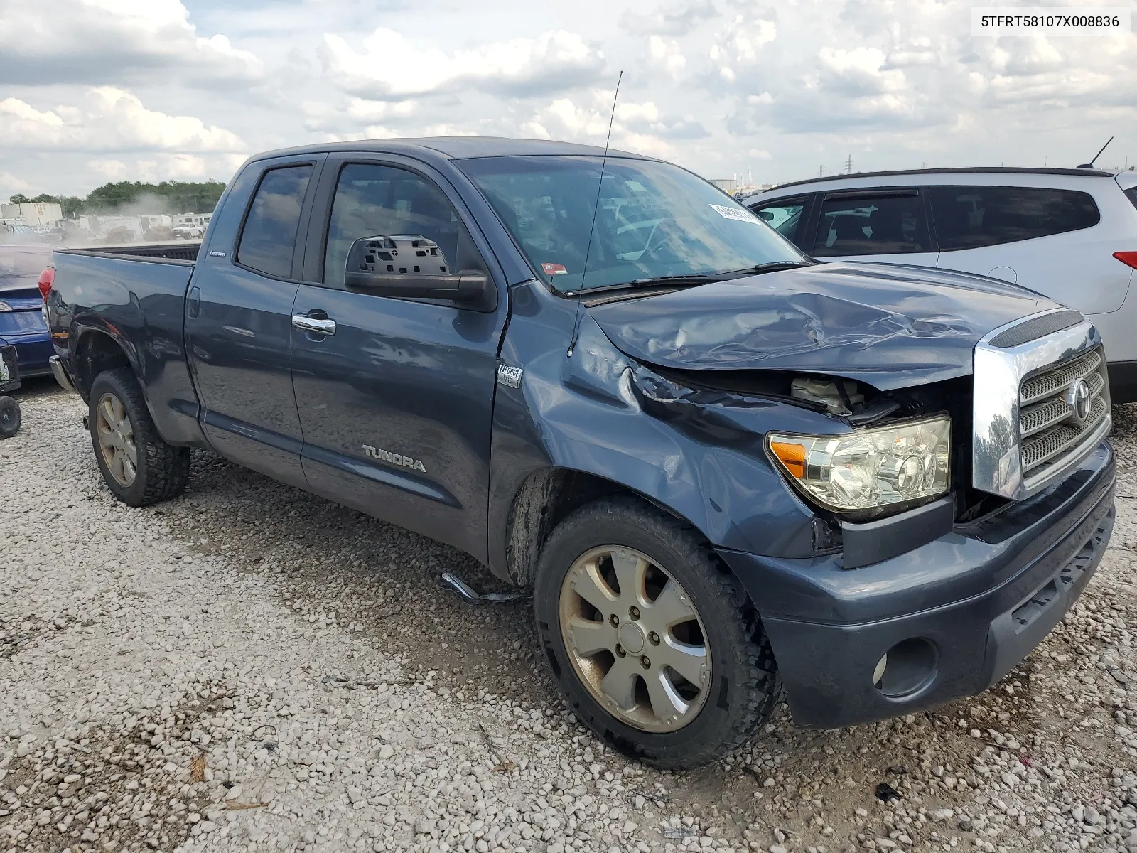 2007 Toyota Tundra Double Cab Limited VIN: 5TFRT58107X008836 Lot: 64029014