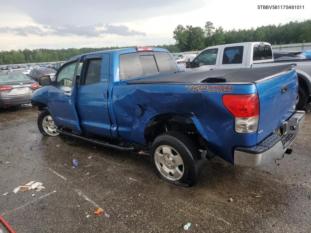 2007 Toyota Tundra Double Cab Limited VIN: 5TBBV58117S481011 Lot: 64244014