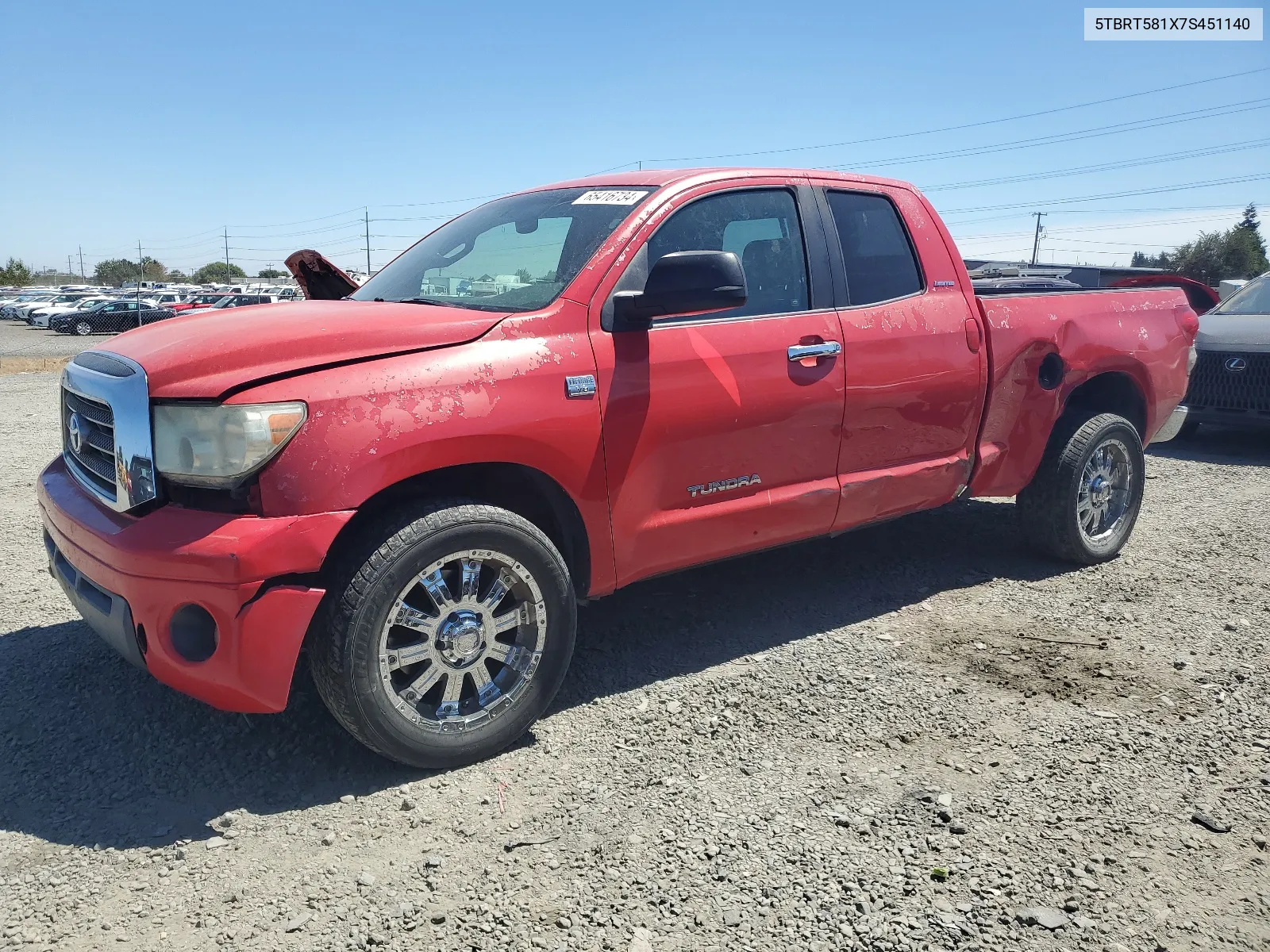 5TBRT581X7S451140 2007 Toyota Tundra Double Cab Limited