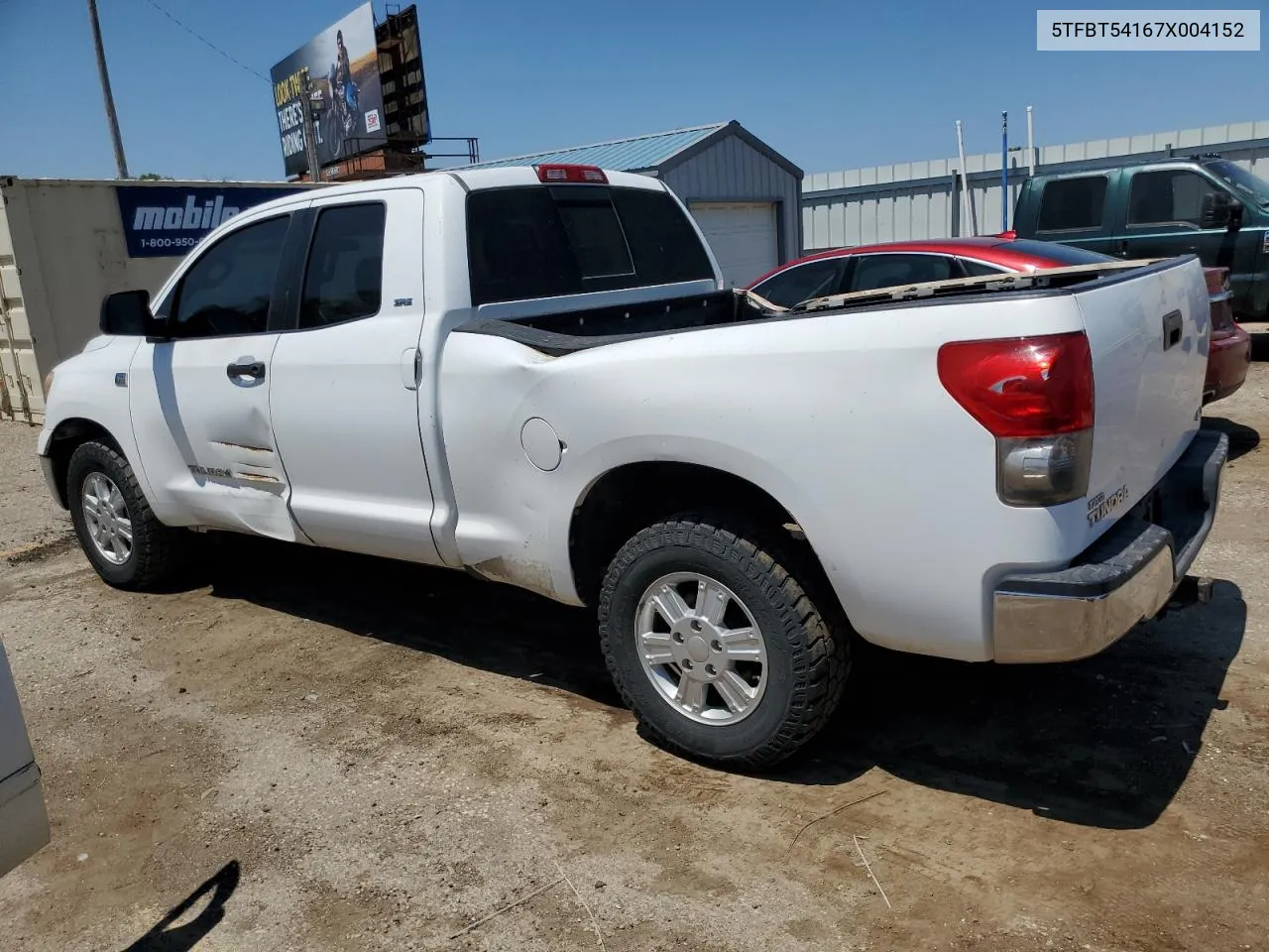 2007 Toyota Tundra Double Cab Sr5 VIN: 5TFBT54167X004152 Lot: 66022144