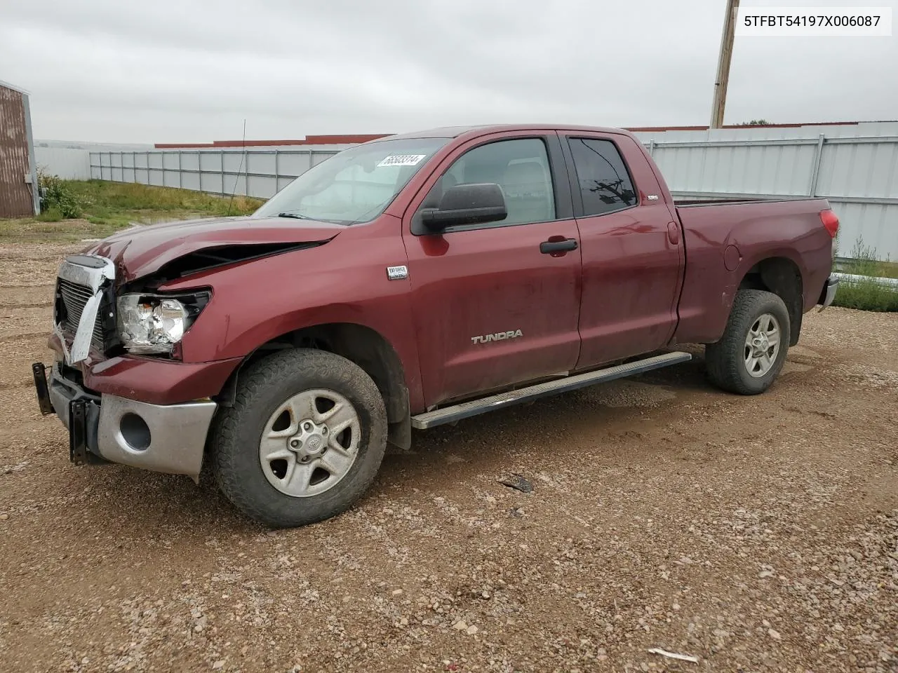 2007 Toyota Tundra Double Cab Sr5 VIN: 5TFBT54197X006087 Lot: 66503314