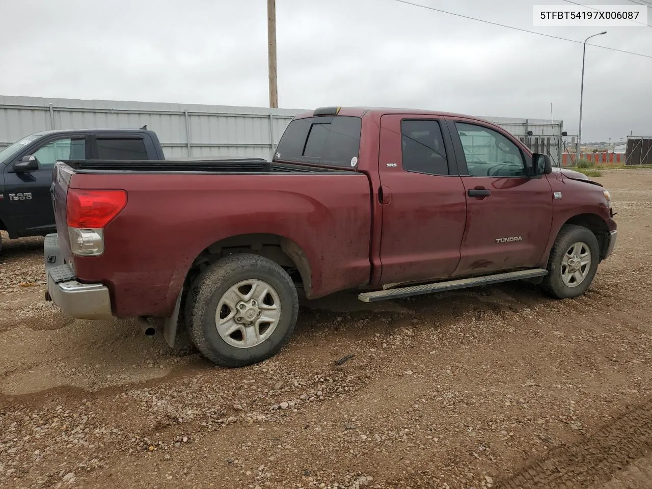 2007 Toyota Tundra Double Cab Sr5 VIN: 5TFBT54197X006087 Lot: 66503314